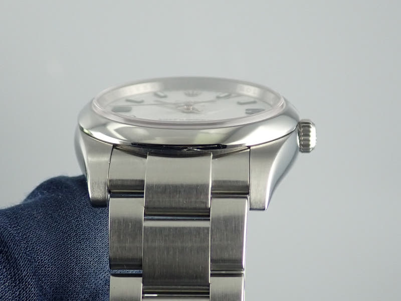 ロレックス エアキング Ref.114200 ホワイト文字盤 中古 airking-36