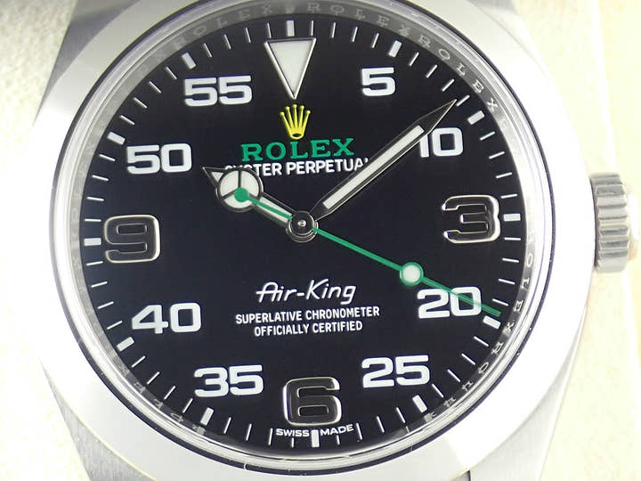 ロレックス エアキング Ref.116900 ブラック文字盤 中古 airking-38