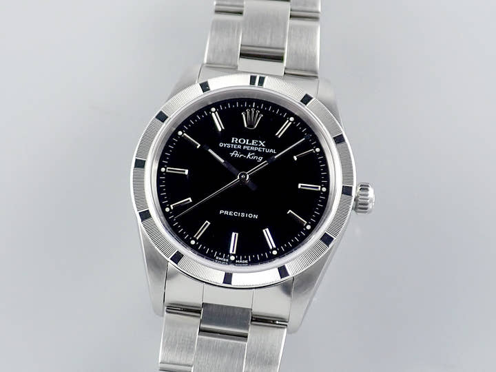 Rolex Air King Ref.14010M Black Dial Used airking-39