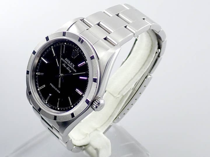 Rolex Air King Ref.14010M Black Dial Used airking-39