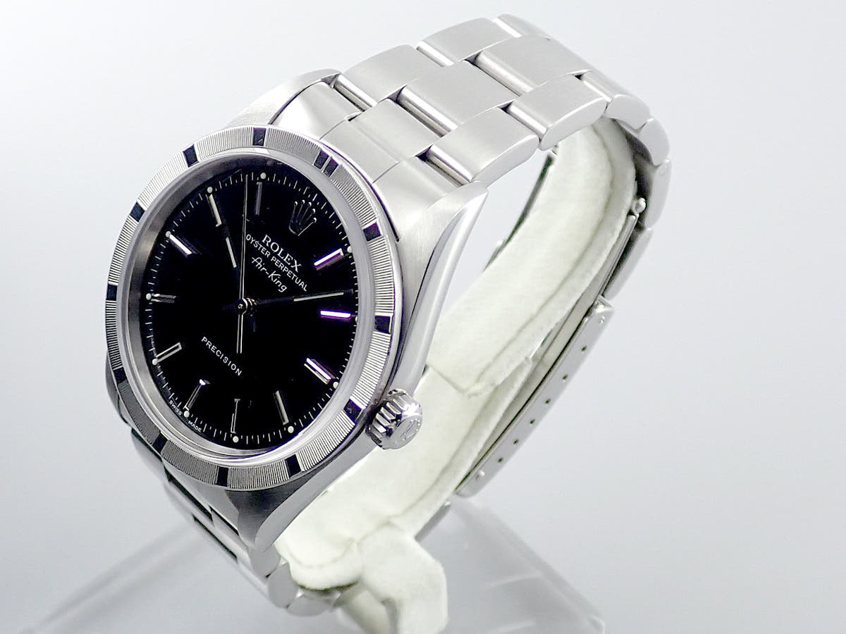 ロレックス エアキング Ref.14010M ブラック文字盤 中古 airking-39