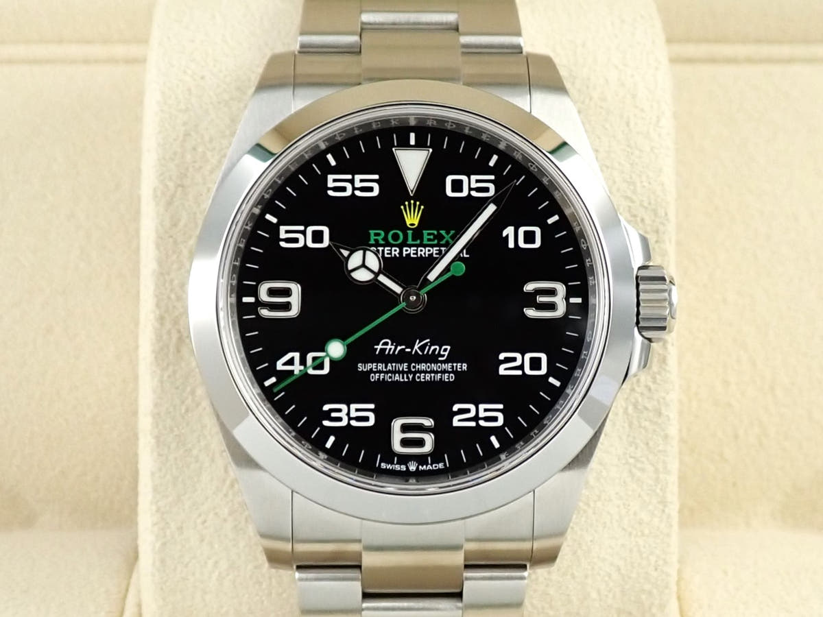 ロレックス エアキング Ref.126900 ブラック文字盤 未使用 8T43W2XX