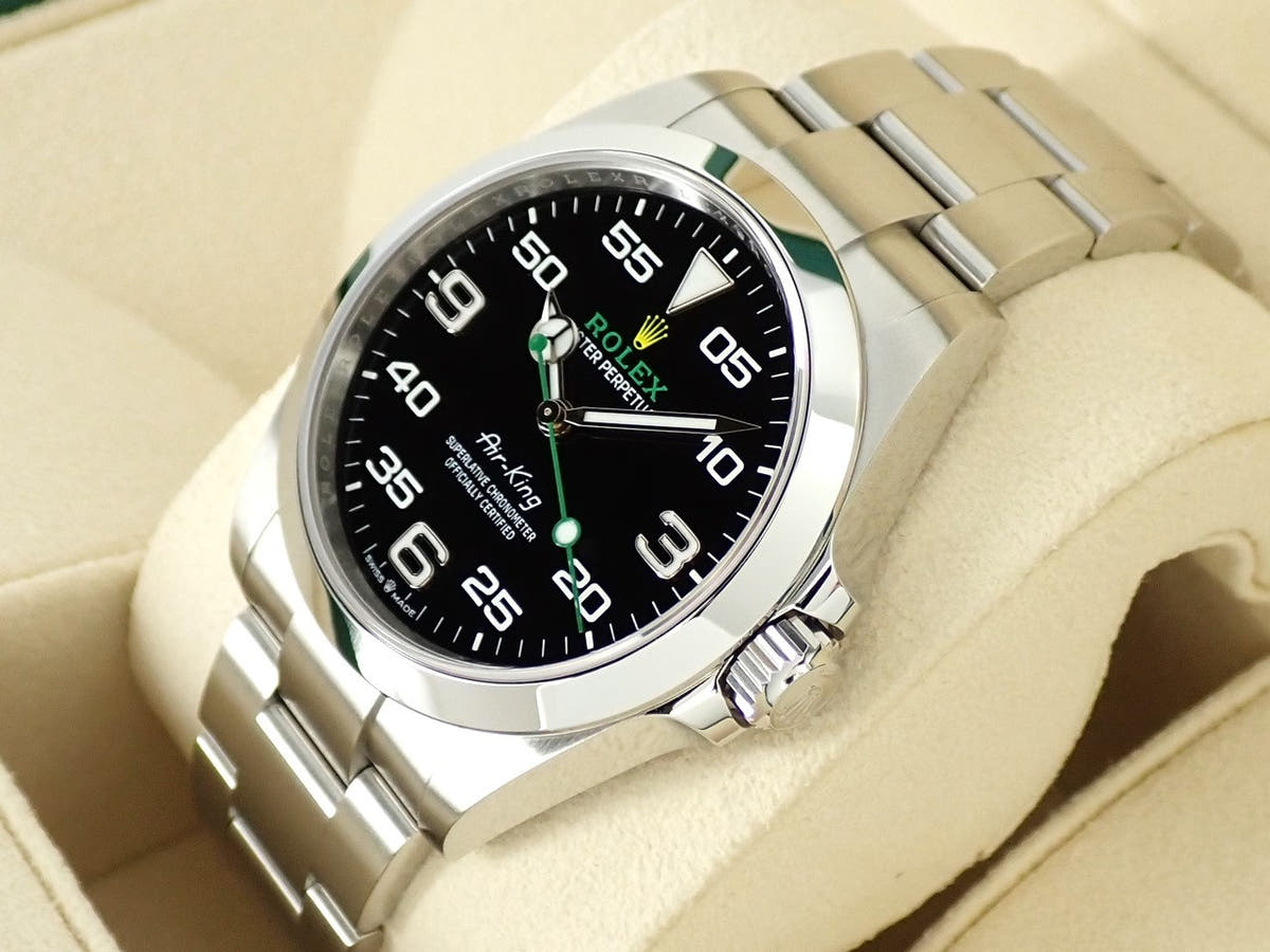 ロレックス エアキング Ref.126900 ブラック文字盤 未使用 8T43W2XX