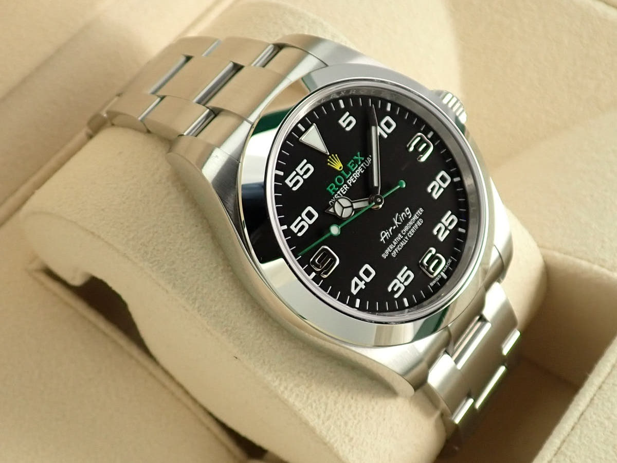 ロレックス エアキング Ref.116900 ブラック文字盤 未使用 HR791A4F