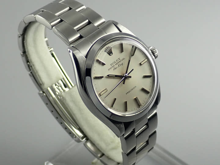 ロレックス エアキング Ref.5500 シルバー文字盤 中古 airking-40