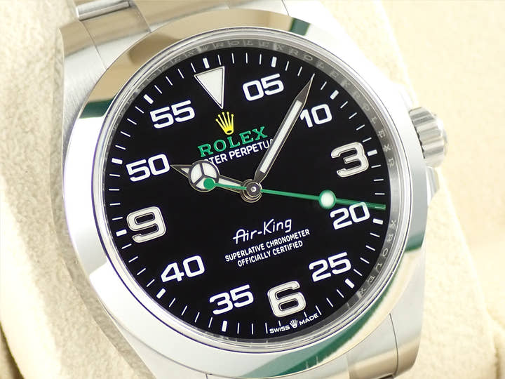 ロレックス エアキング Ref.126900 ステンレススチール ブラック文字盤