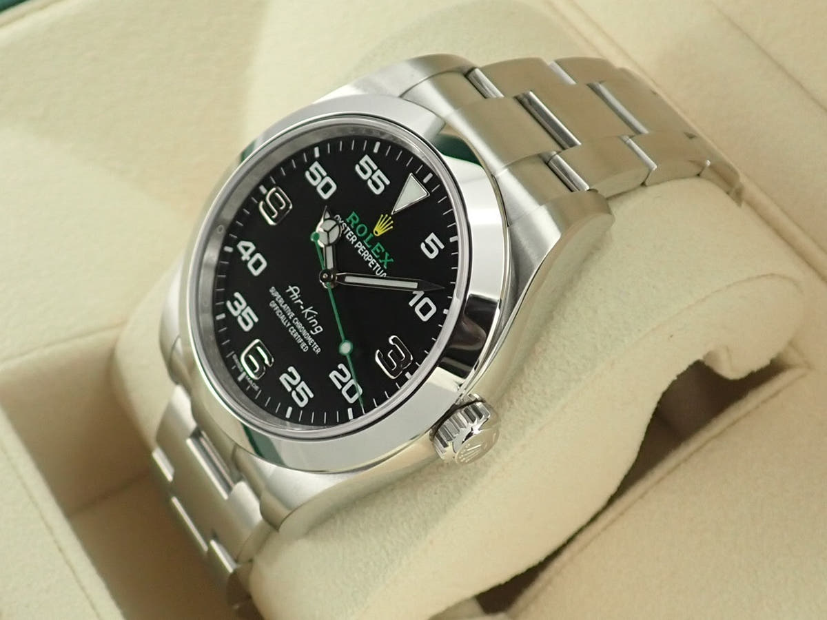 ロレックス エアキング Ref.116900 ブラック文字盤 未使用 HR791A4F