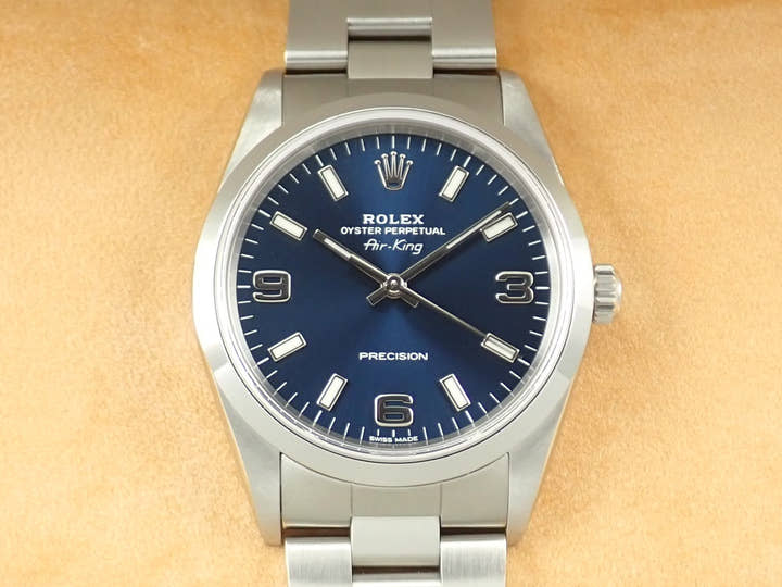 ロレックス エアキング Ref.14000 ステンレススチール ブルー文字盤