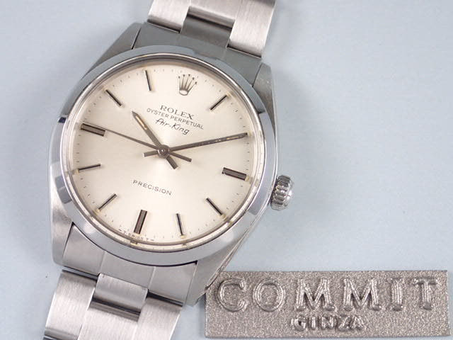 ロレックス エアキング Ref.5500 シルバー文字盤 中古 airking-8
