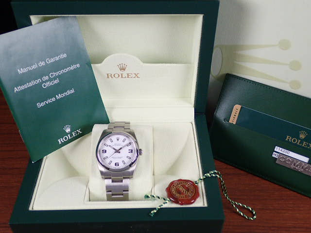 Rolex Oyster Perpetual Ref.114200 White/369 Dial Used airking-7