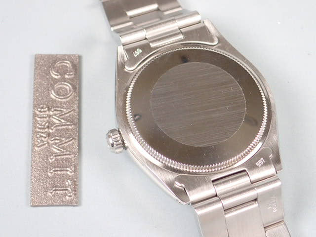 ロレックス エアキング Ref.5500 シルバー文字盤 中古 airking-8