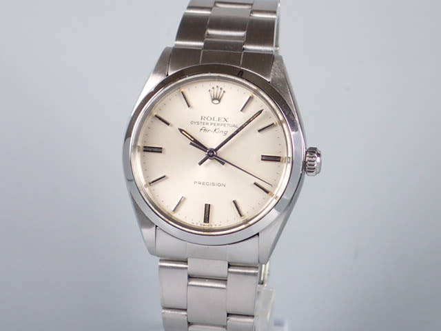 ロレックス エアキング Ref.5500 シルバー文字盤 中古 airking-8