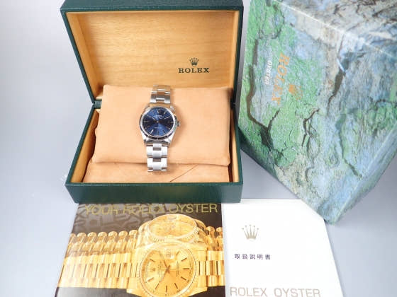 ロレックス エアキング Ref.14000 ブルー文字盤 中古 airking