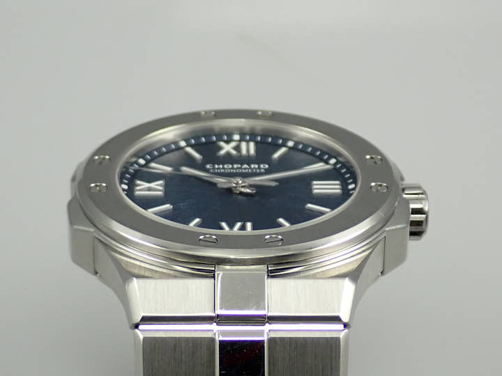 ショパール アルパインイーグル スモール Ref.298601-3001 ブルー文字盤 美品 603KMCHK