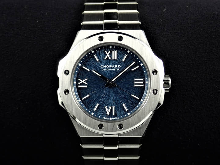 ショパール アルパインイーグル スモール Ref.298601-3001 ブルー文字盤 美品 603KMCHK