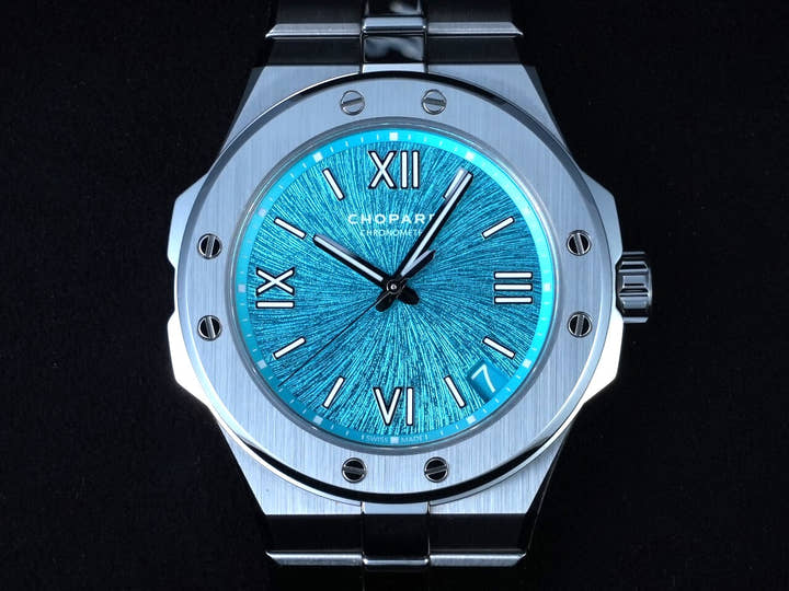 ショパール アルパインイーグル Ref.298600-3016 マリタイムブルー文字盤 美品 R2823R35