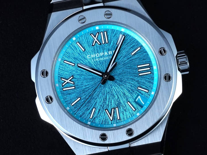 ショパール アルパインイーグル Ref.298600-3016 マリタイムブルー文字盤 美品 R2823R35