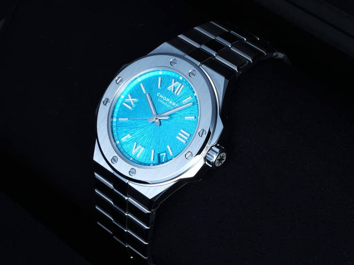 ショパール アルパインイーグル Ref.298600-3016 マリタイムブルー文字盤 美品 R2823R35