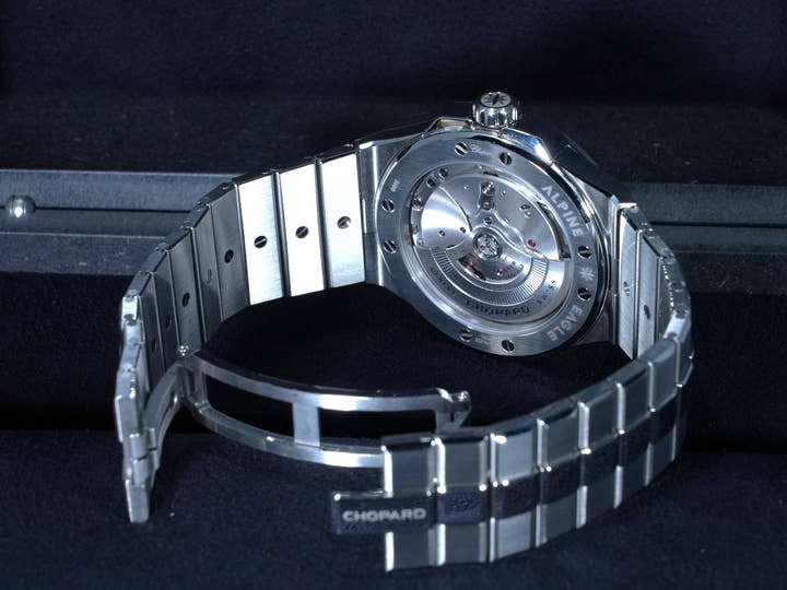 ショパール アルパインイーグル Ref.298600-3016 マリタイムブルー文字盤 美品 R2823R35