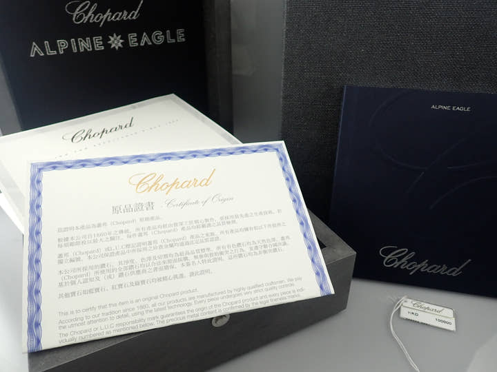 ショパール アルパインイーグル Ref.298600-3001 ブルー文字盤 美品 alpine-eagle-7