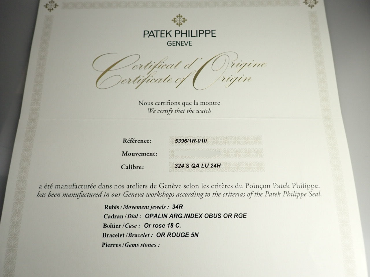 Patek Philippe Annual Calendar &lt;&lt;Warranty, Box, etc.&gt;&gt;