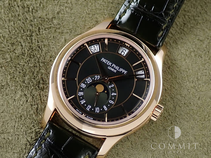 Patek Philippe Annual Calendar Ref. 5205R-011 Rose Gold with Olive Green Dial