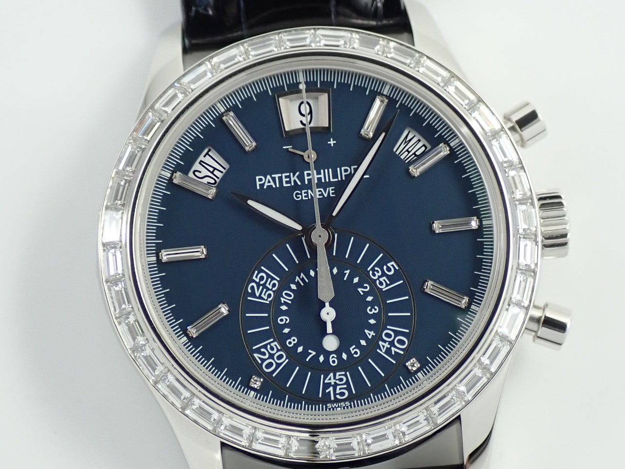 Patek Philippe Annual Calendar Chronograph Ref.5961P-001 PT Matte Blue Opaline Dial