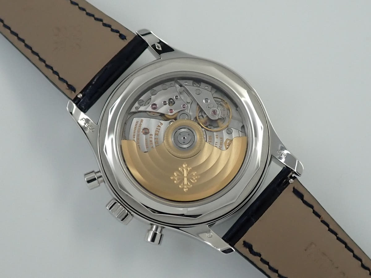 パテックフィリップ アニュアルカレンダー クロノグラフ Ref.5961P-001 マット・ブルー・オパーリン文字盤 美品 Y8990Y18
