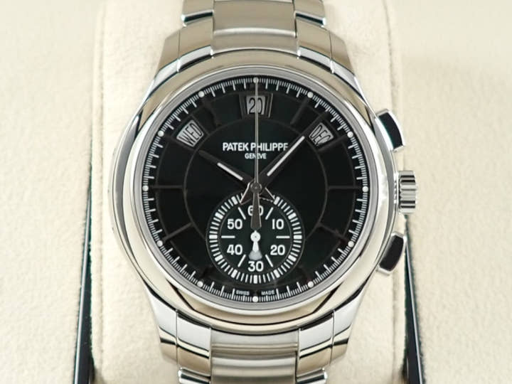 パテックフィリップ アニュアルカレンダー クロノグラフ Ref.5905/1A-001 ステンレススチール オリーブグリーン ソレイユ文字盤
