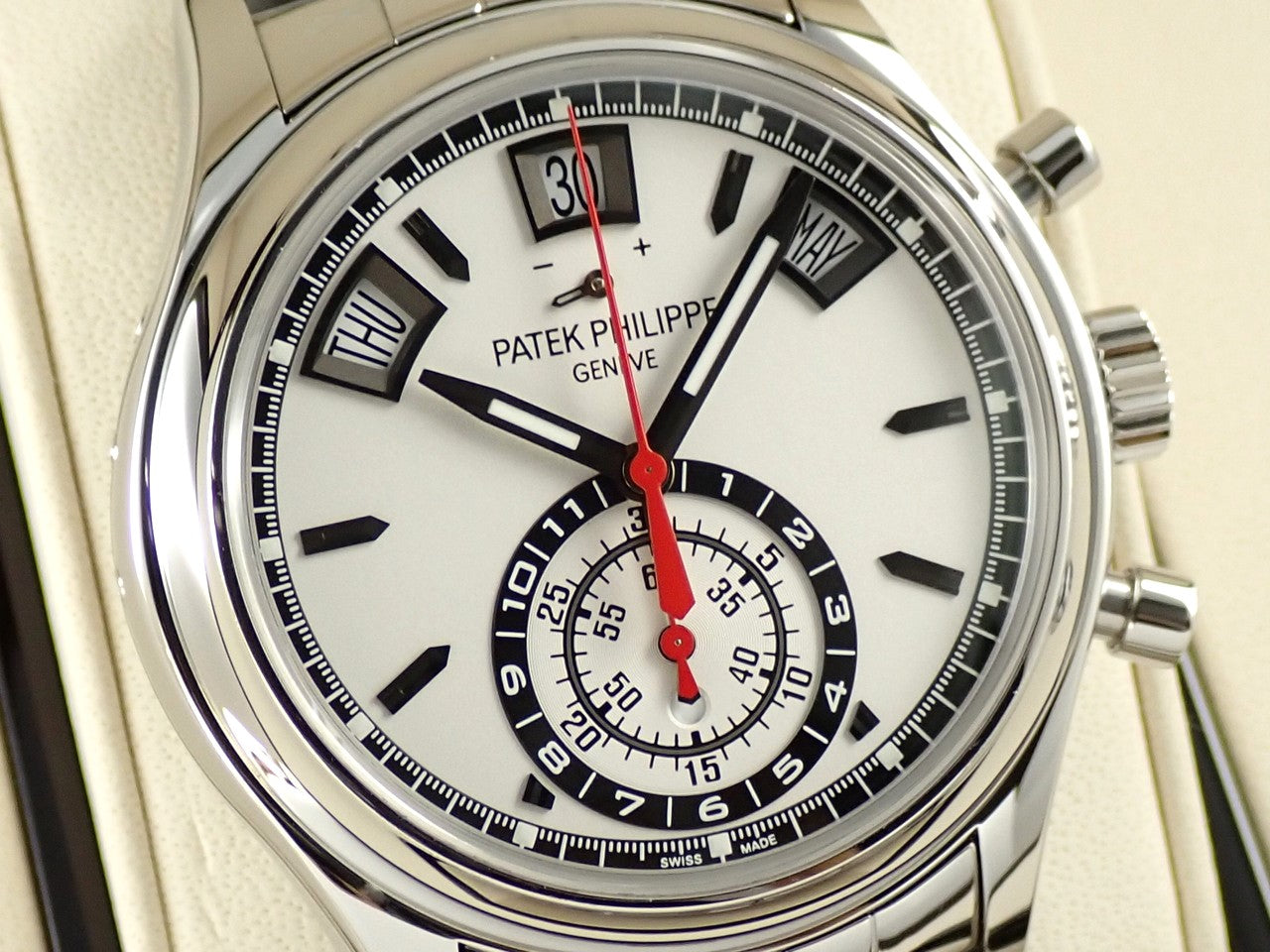 Patek Philippe Annual Calendar Chronograph Ref.5960/1A-001 SS Silver Dial