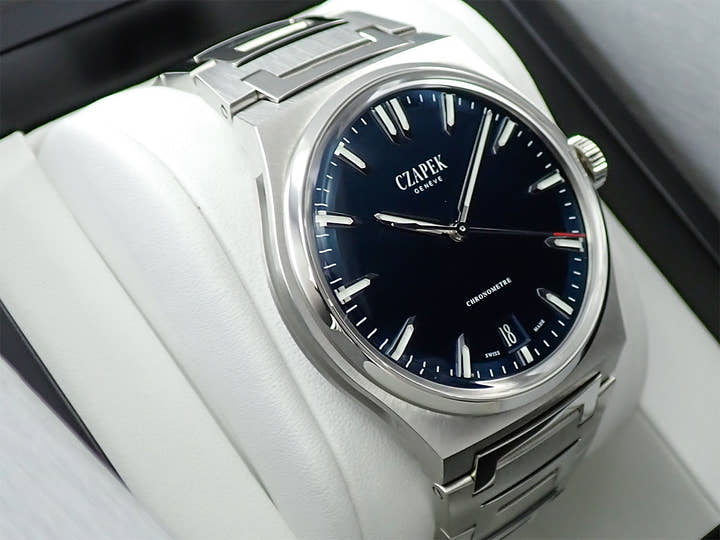 チャペック アンタークティック テールアデリー Ref.- ディープブルー文字盤 美品 9T8AFYX0