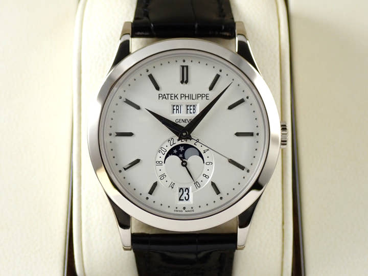 Patek Philippe Annual Calendar Moon Phases Ref. 5396G-011 White Gold, Silver Opaline Dial