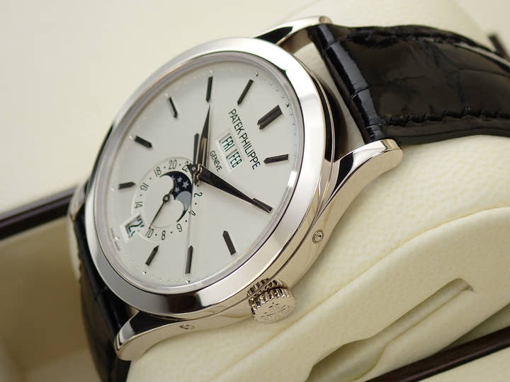 Patek Philippe Annual Calendar Moon Phases Ref. 5396G-011 White Gold, Silver Opaline Dial