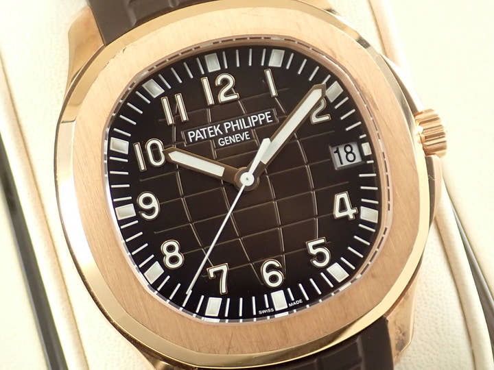 パテックフィリップ アクアノート Ref.5167R-001 ローズゴールド ブラウン文字盤