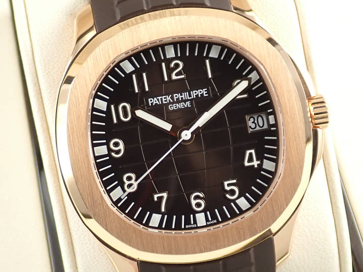 パテックフィリップ アクアノート Ref.5167R-001 ローズゴールド ブラウン文字盤