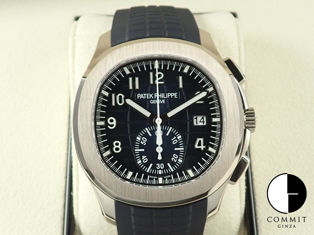 パテックフィリップ アクアノート クロノグラフ Ref.5968G-001 ミッドナイトブルー文字盤 極美品 FVPX5T9X