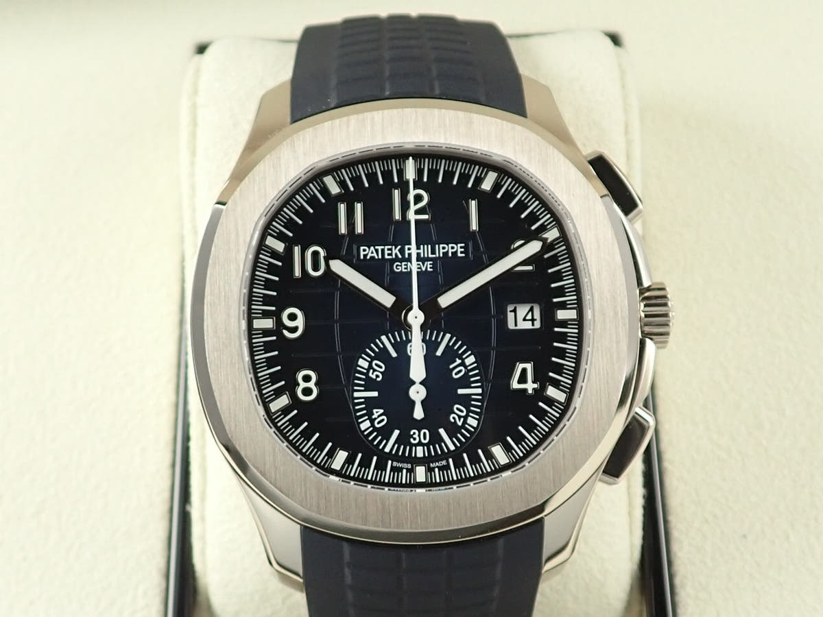 パテックフィリップ アクアノート クロノグラフ Ref.5968G-001 ミッドナイトブルー文字盤 極美品 FVPX5T9X