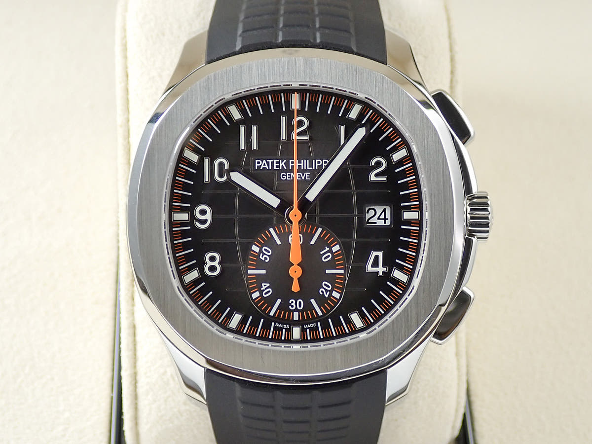 パテックフィリップ アクアノート クロノグラフ Ref.5968A-001 ブラック文字盤 美品 4U34WRAP