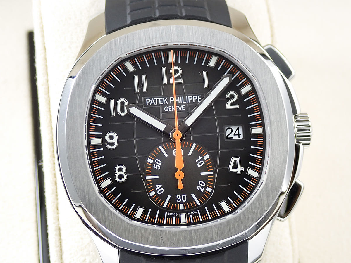 パテックフィリップ アクアノート クロノグラフ Ref.5968A-001 ブラック文字盤 美品 4U34WRAP