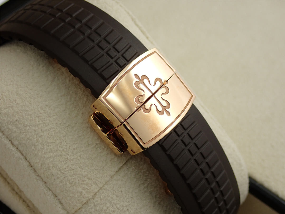 パテックフィリップ アクアノート Ref.5164R-001 ブラウン エンボス文字盤 極美品 70RJ6883
