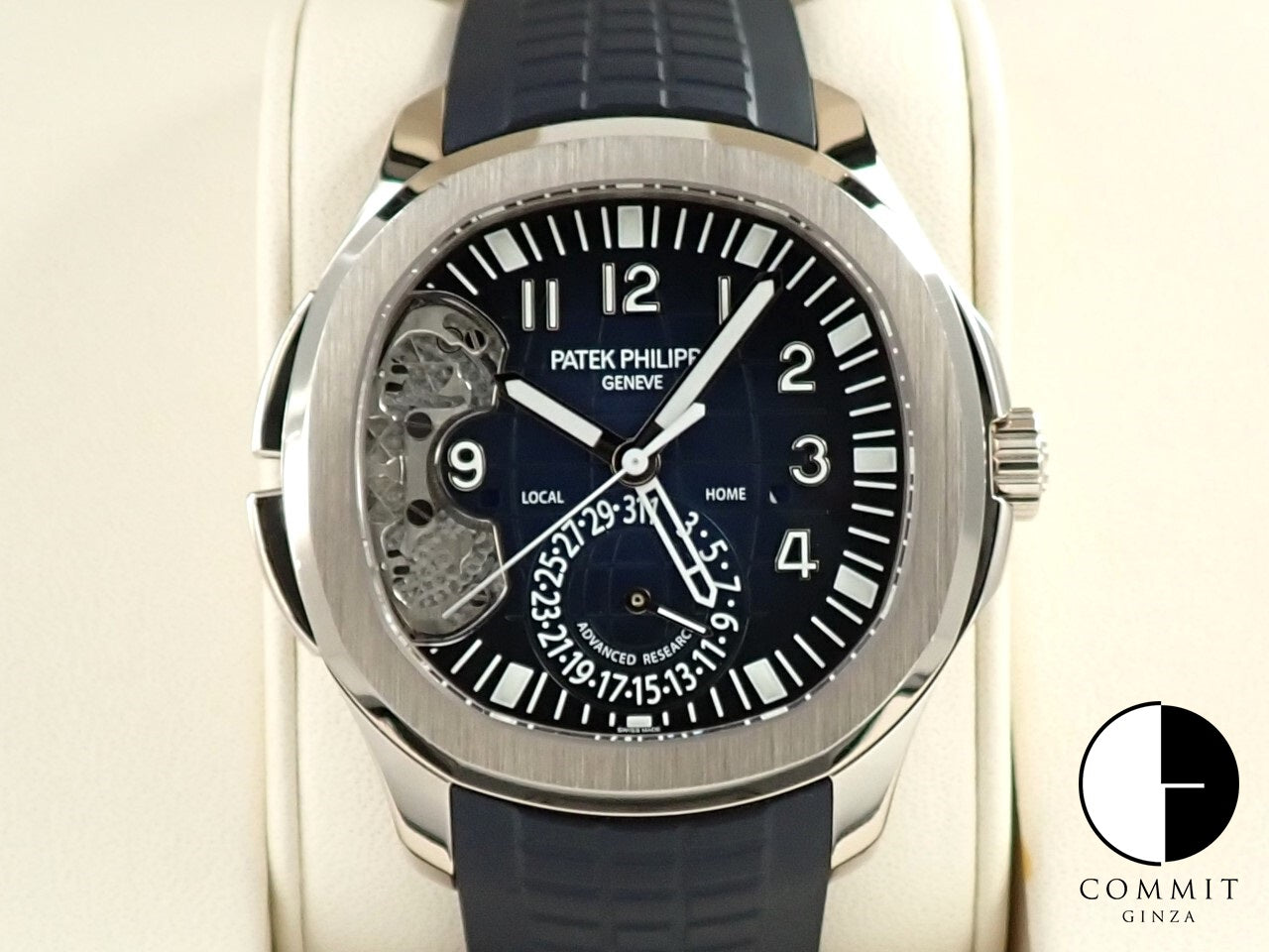 Patek Philippe Advanced Research Aquanaut Travel Time Ref.5650G-001 18KWG Blue Dial