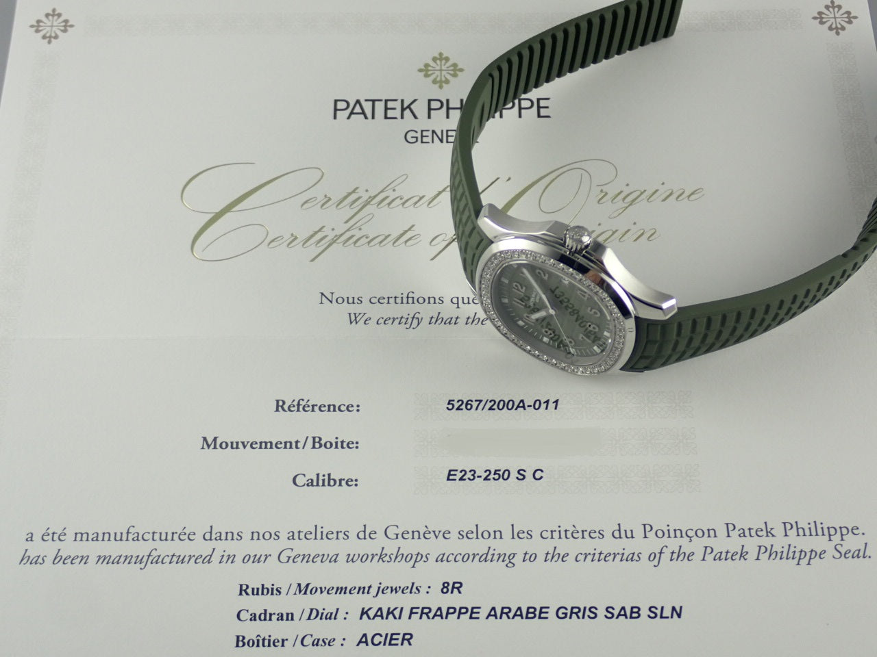 Patek Philippe Aquanaut Luce [New] &lt;Warranty, Box, etc.&gt;