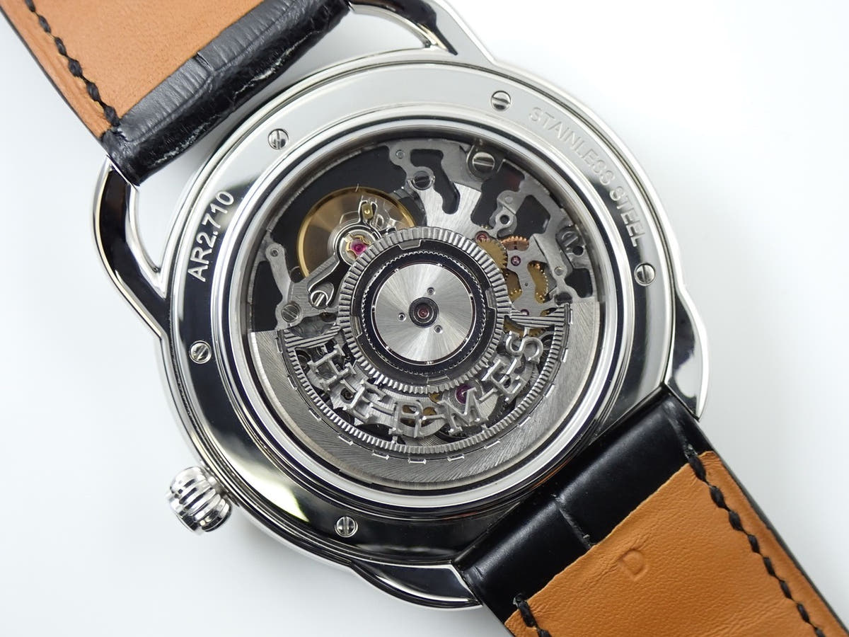 エルメス アルソー スケレット Ref.AR2.710 ブラック×スケルトン文字盤 美中古 05A65L2K