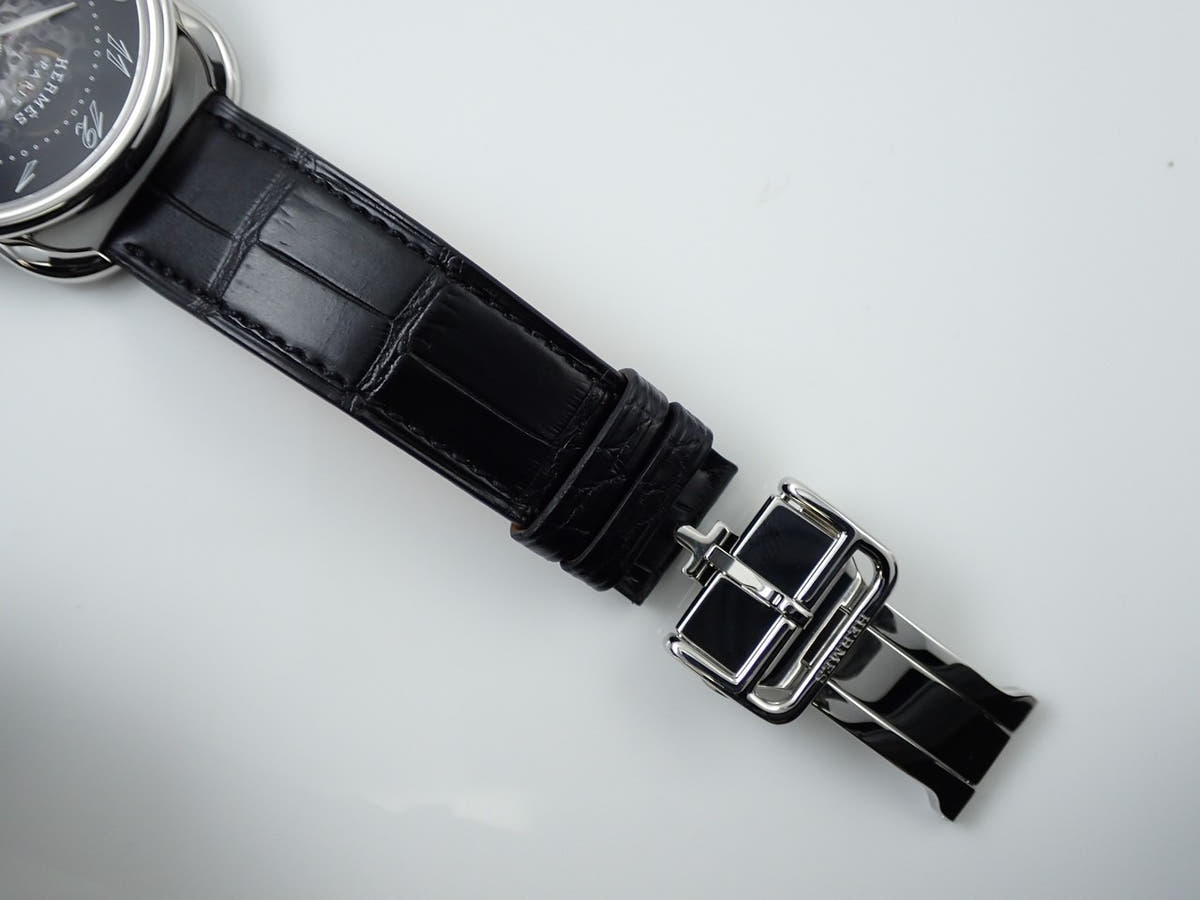 エルメス アルソー スケレット Ref.AR2.710 ブラック×スケルトン文字盤 美中古 05A65L2K