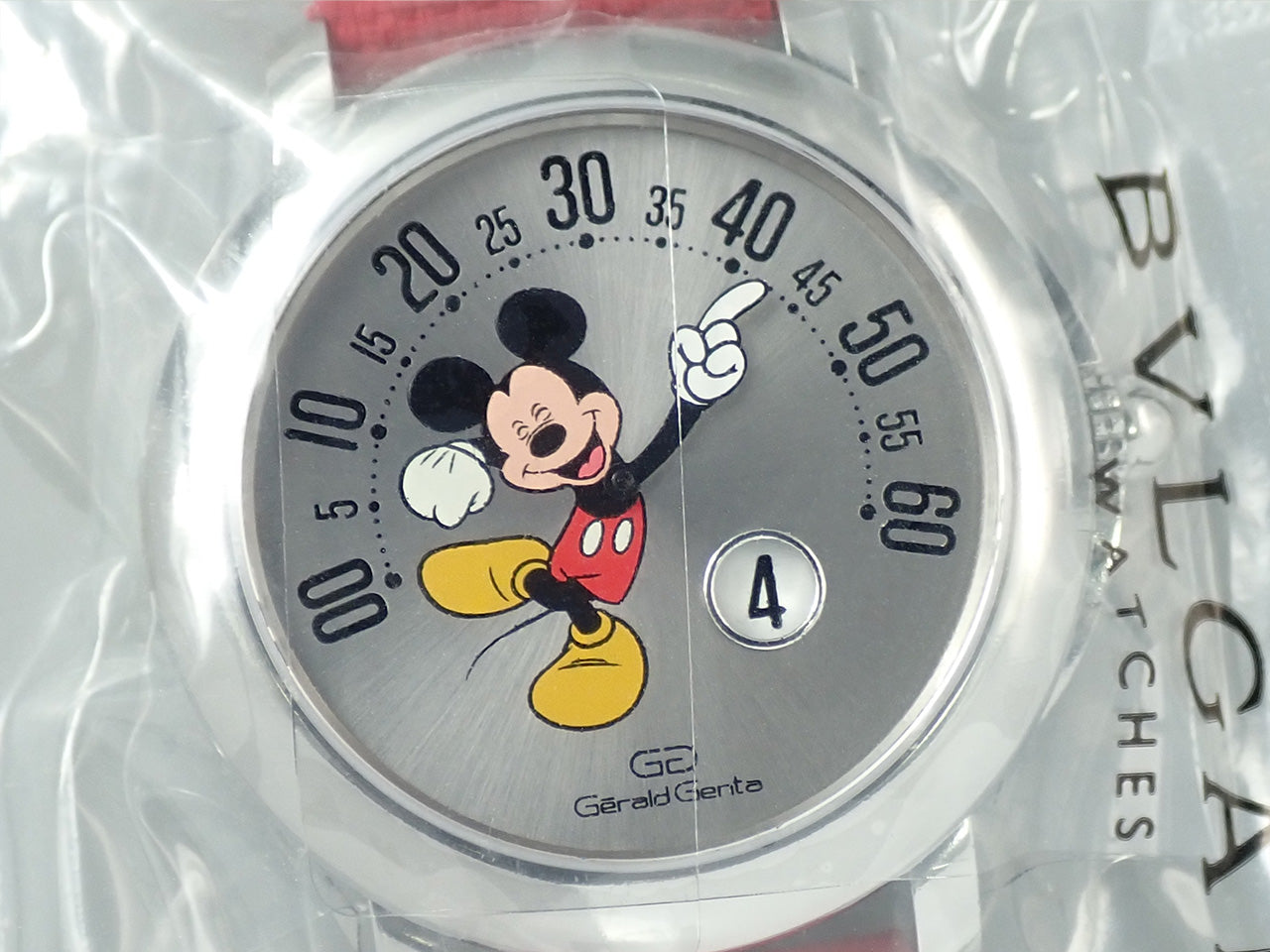 Gerald Genta Arena Retrograde Smile Mickey Mouse Disney &lt;Warranty, Box, etc.&gt;