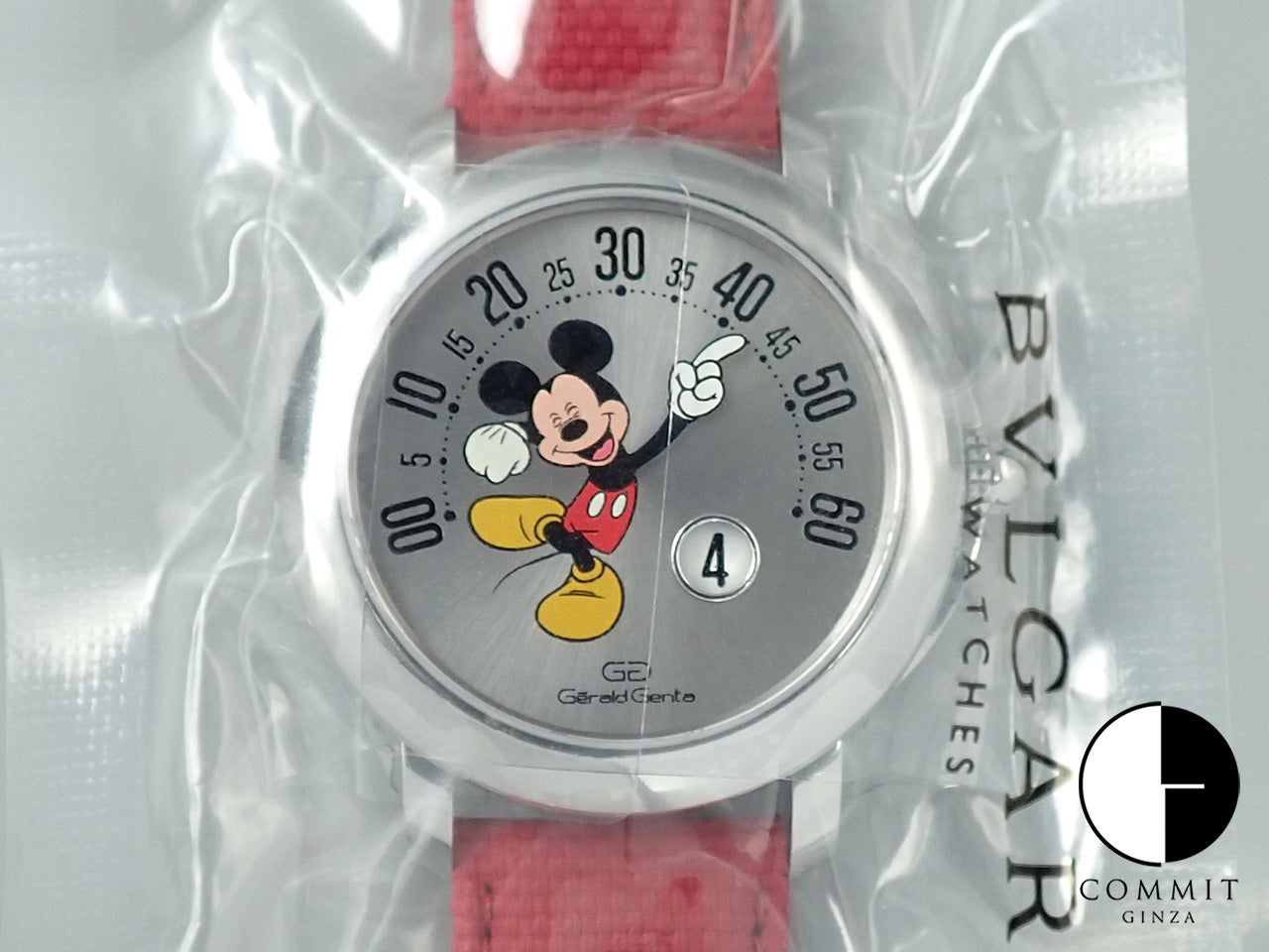 Gerald Genta Arena Retrograde Smile Mickey Mouse Disney &lt;Warranty, Box, etc.&gt;