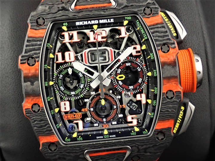 リシャールミル オートマティック Ref.RM11-03 スケルトン文字盤 中古 automatic-12