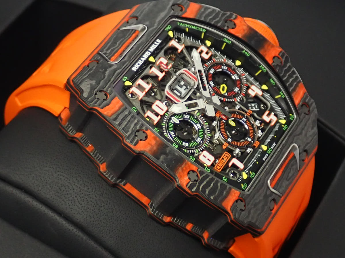 リシャールミル オートマティック Ref.RM11-03 スケルトン文字盤 中古 automatic-12