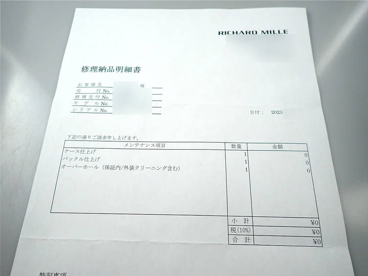 リシャールミル オートマティック フライバック クロノグラフ Ref.RM11-03 スケルトン文字盤 美品 PW6160LF