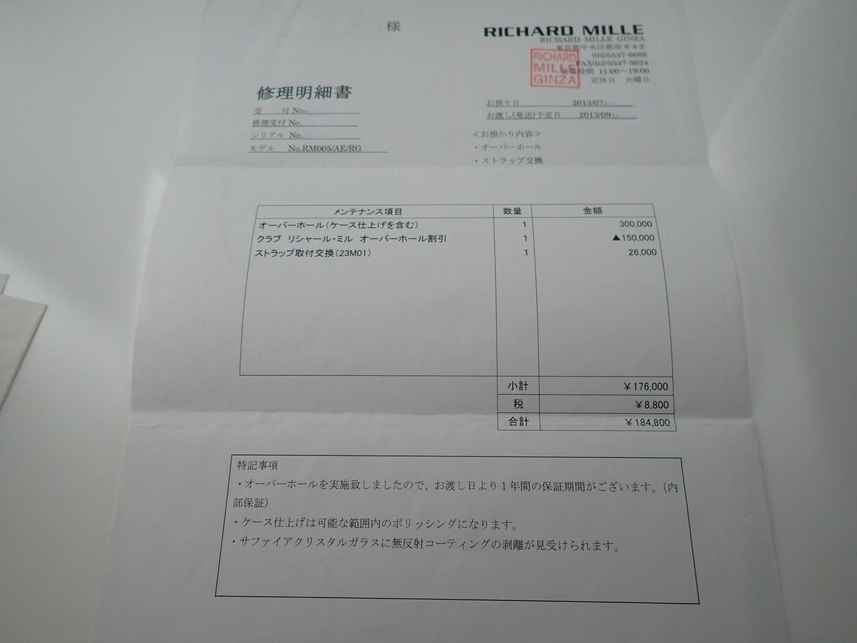 リシャールミル オートマティック Ref.RM005 スケルトン文字盤 美品 1M4S7032